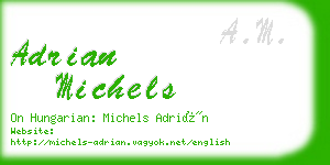 adrian michels business card